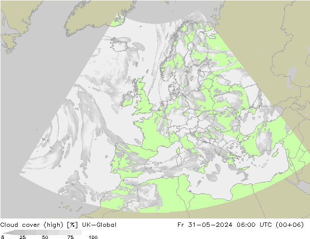 Bewolking (Hoog) UK-Global vr 31.05.2024 06 UTC