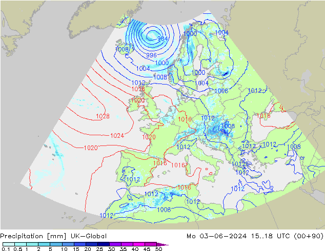 Niederschlag UK-Global Mo 03.06.2024 18 UTC