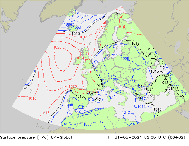 Presión superficial UK-Global vie 31.05.2024 02 UTC