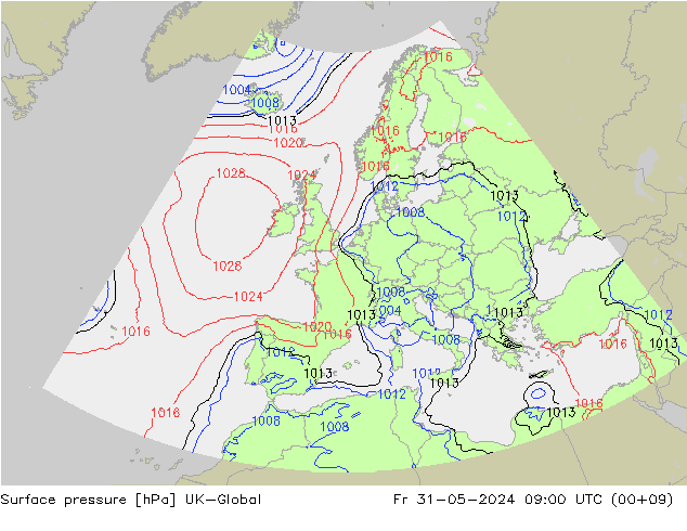 Yer basıncı UK-Global Cu 31.05.2024 09 UTC