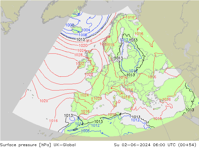 Bodendruck UK-Global So 02.06.2024 06 UTC