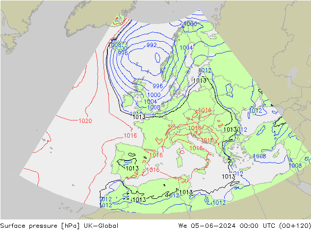 Bodendruck UK-Global Mi 05.06.2024 00 UTC