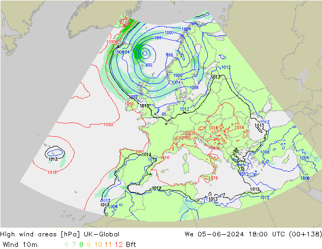 High wind areas UK-Global mer 05.06.2024 18 UTC