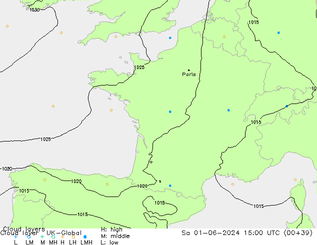 Cloud layer UK-Global  01.06.2024 15 UTC