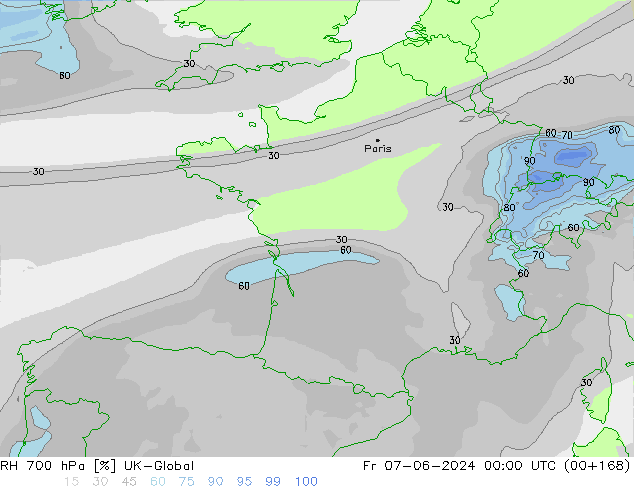 700 hPa Nispi Nem UK-Global Cu 07.06.2024 00 UTC