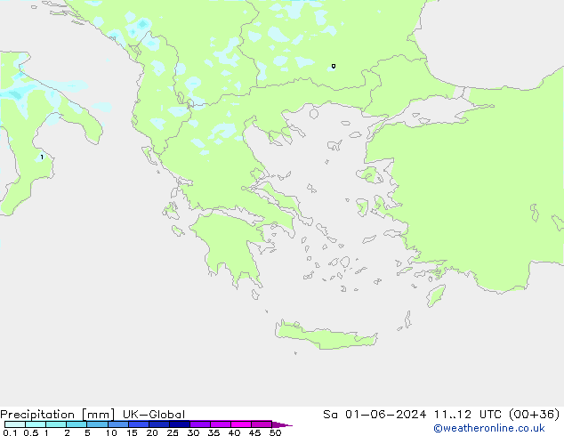 precipitação UK-Global Sáb 01.06.2024 12 UTC