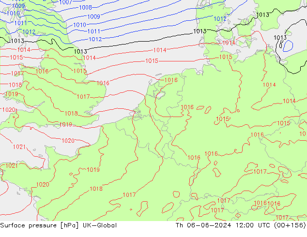 Yer basıncı UK-Global Per 06.06.2024 12 UTC