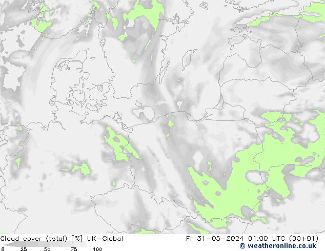 Nubes (total) UK-Global vie 31.05.2024 01 UTC
