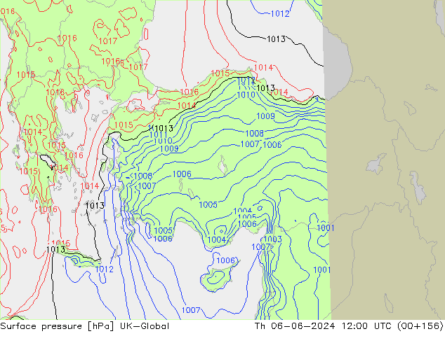 pressão do solo UK-Global Qui 06.06.2024 12 UTC