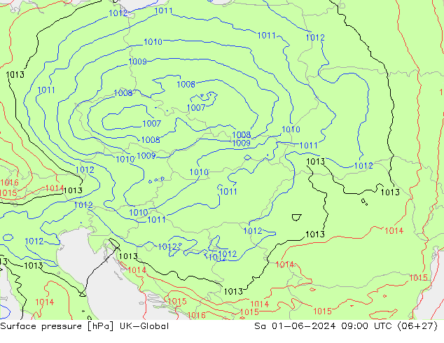 pressão do solo UK-Global Sáb 01.06.2024 09 UTC