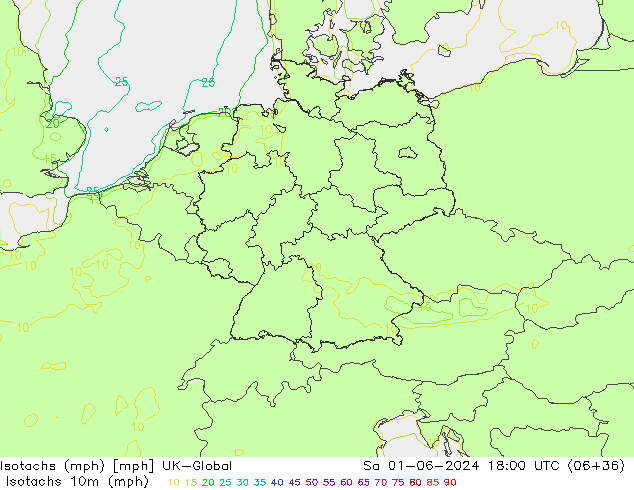 Isotachen (mph) UK-Global za 01.06.2024 18 UTC