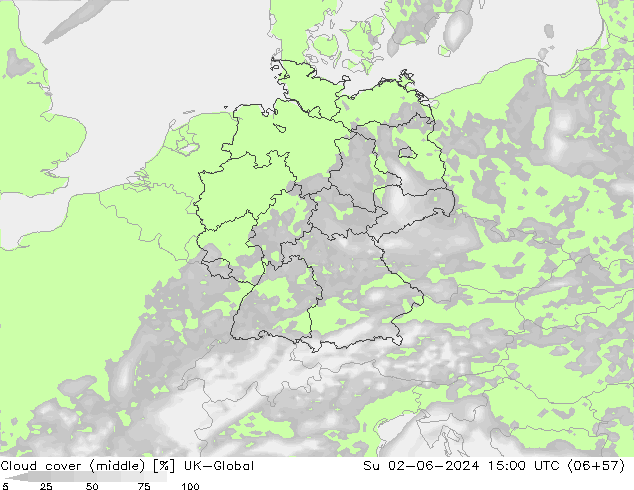 Bewolking (Middelb.) UK-Global zo 02.06.2024 15 UTC