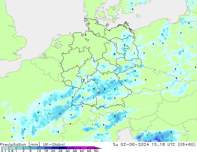 Precipitation UK-Global Su 02.06.2024 18 UTC