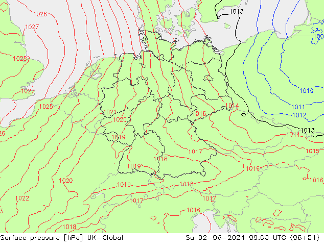 pressão do solo UK-Global Dom 02.06.2024 09 UTC