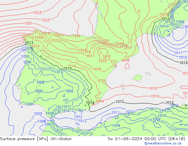 Yer basıncı UK-Global Cts 01.06.2024 00 UTC