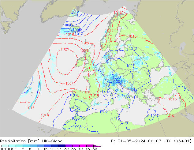 Niederschlag UK-Global Fr 31.05.2024 07 UTC