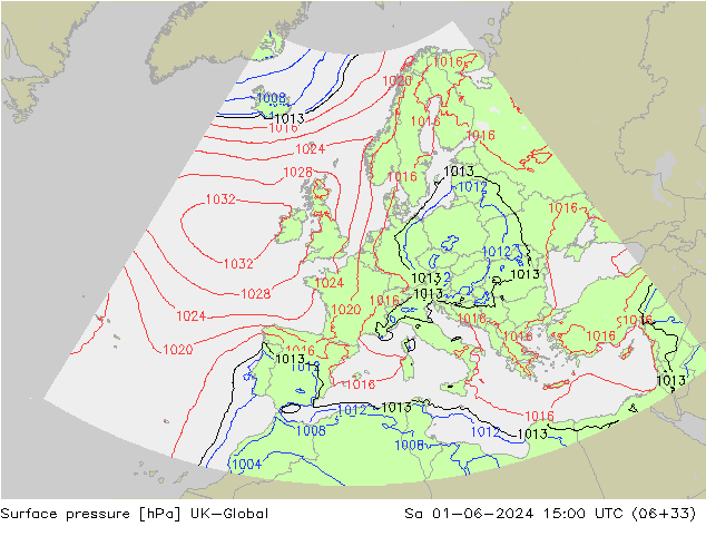 Luchtdruk (Grond) UK-Global za 01.06.2024 15 UTC