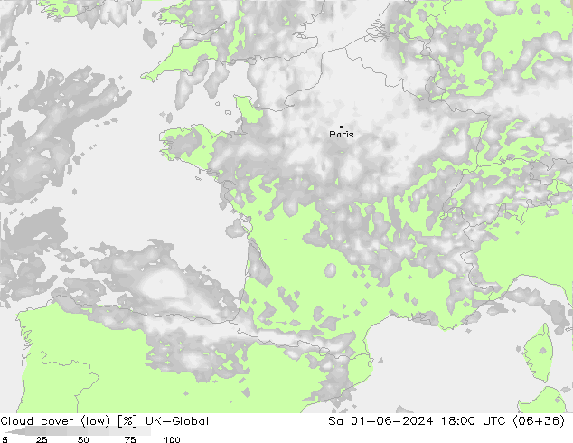 Nubes bajas UK-Global sáb 01.06.2024 18 UTC