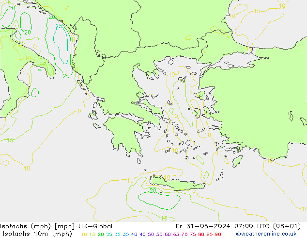 Isotachs (mph) UK-Global  31.05.2024 07 UTC