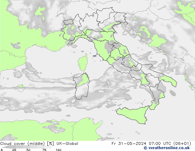 Nubes medias UK-Global vie 31.05.2024 07 UTC