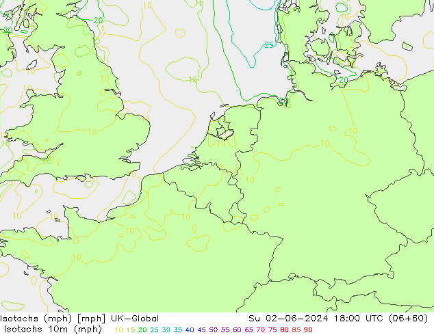 Isotachen (mph) UK-Global zo 02.06.2024 18 UTC