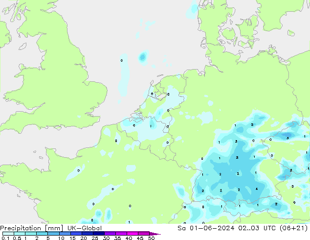Precipitation UK-Global Sa 01.06.2024 03 UTC