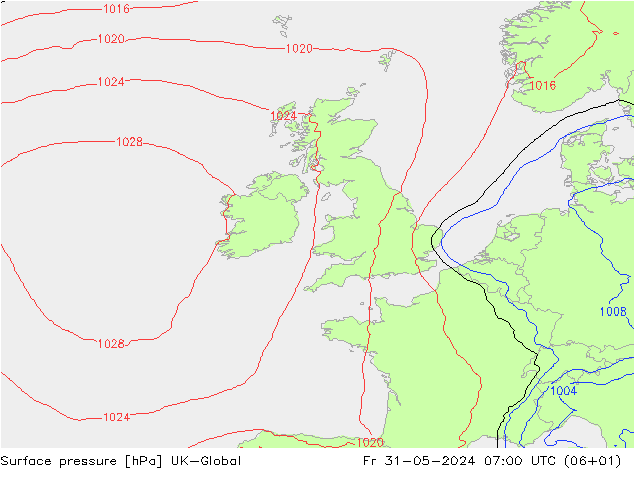 Yer basıncı UK-Global Cu 31.05.2024 07 UTC