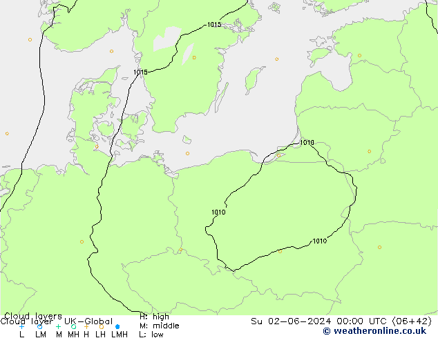 Cloud layer UK-Global Su 02.06.2024 00 UTC