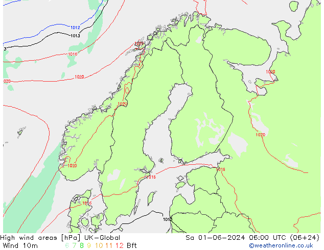 High wind areas UK-Global sam 01.06.2024 06 UTC