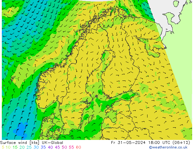 Surface wind UK-Global Pá 31.05.2024 18 UTC