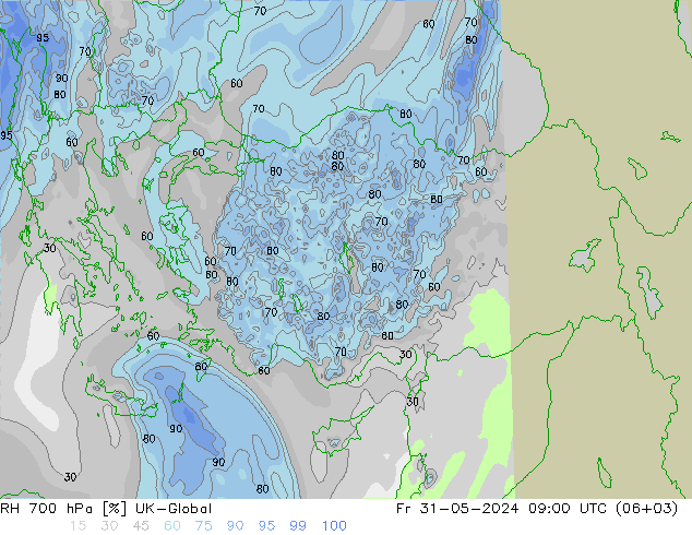 700 hPa Nispi Nem UK-Global Cu 31.05.2024 09 UTC