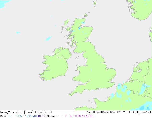 Rain/Snowfall UK-Global Sa 01.06.2024 21 UTC