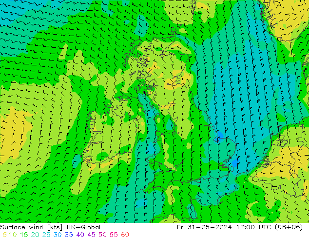 ветер 10 m UK-Global пт 31.05.2024 12 UTC