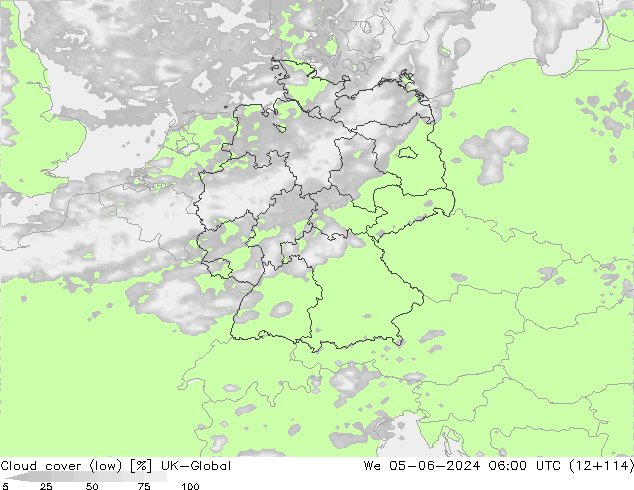 Wolken (tief) UK-Global Mi 05.06.2024 06 UTC