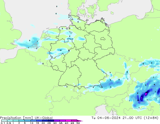 Neerslag UK-Global di 04.06.2024 00 UTC