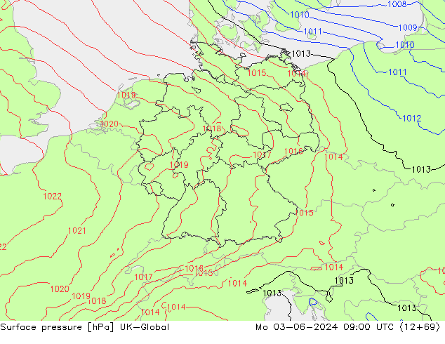pressão do solo UK-Global Seg 03.06.2024 09 UTC