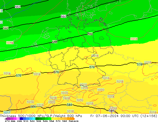 Thck 500-1000hPa UK-Global ven 07.06.2024 00 UTC