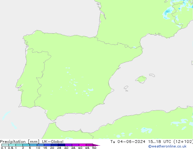 Neerslag UK-Global di 04.06.2024 18 UTC