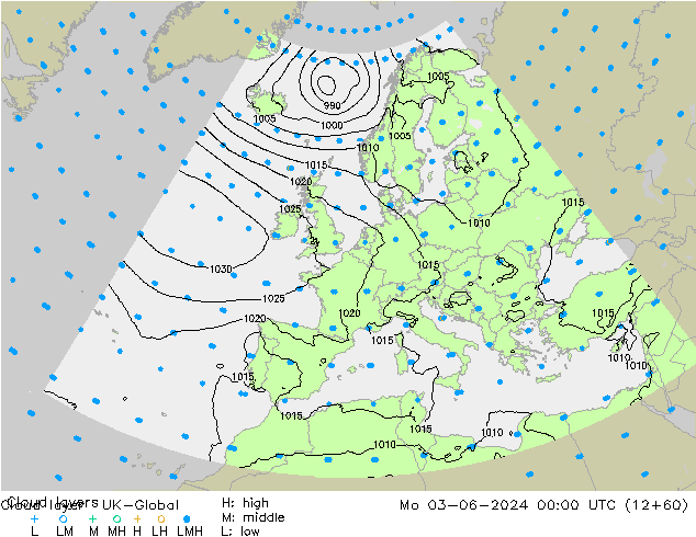 Cloud layer UK-Global Mo 03.06.2024 00 UTC