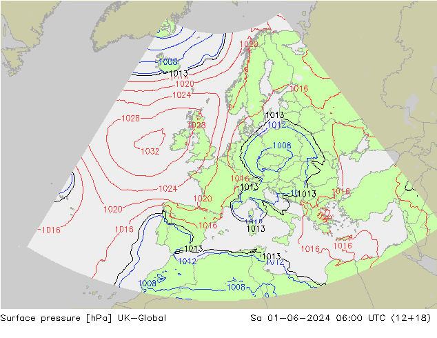 Surface pressure UK-Global Sa 01.06.2024 06 UTC