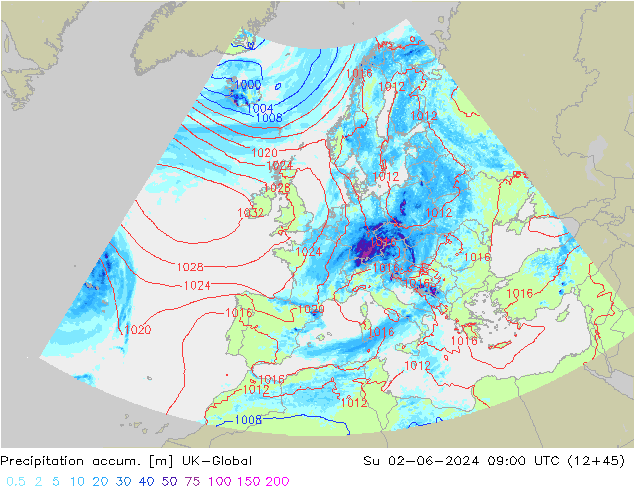 Precipitation accum. UK-Global Dom 02.06.2024 09 UTC