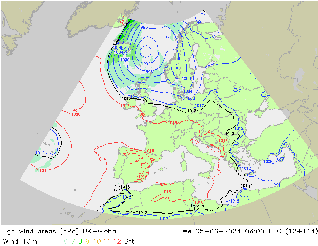 High wind areas UK-Global ср 05.06.2024 06 UTC