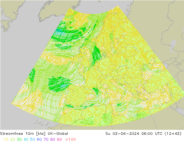 Streamlines 10m UK-Global Su 02.06.2024 06 UTC