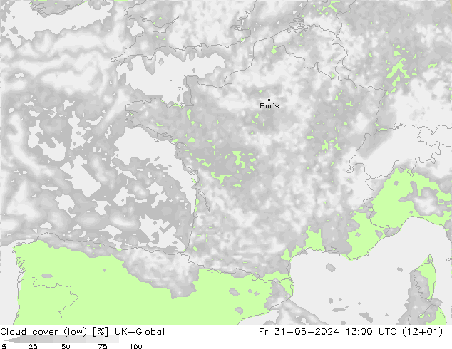 nízká oblaka UK-Global Pá 31.05.2024 13 UTC