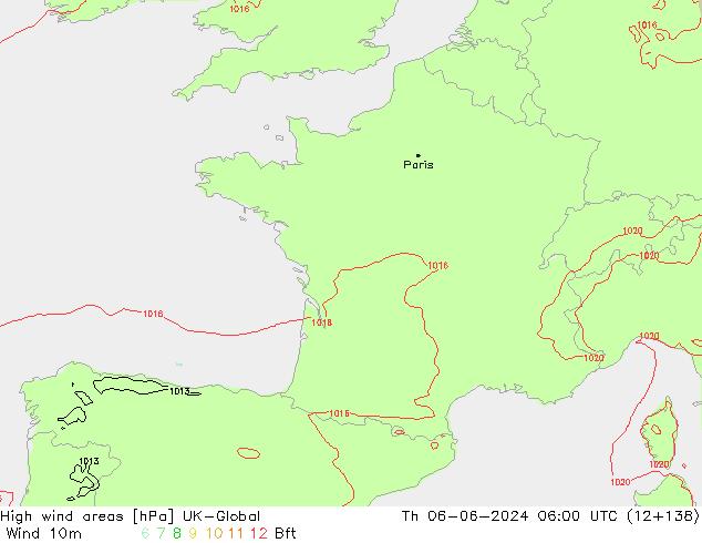 High wind areas UK-Global gio 06.06.2024 06 UTC