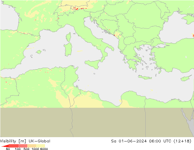 Dohlednost UK-Global So 01.06.2024 06 UTC