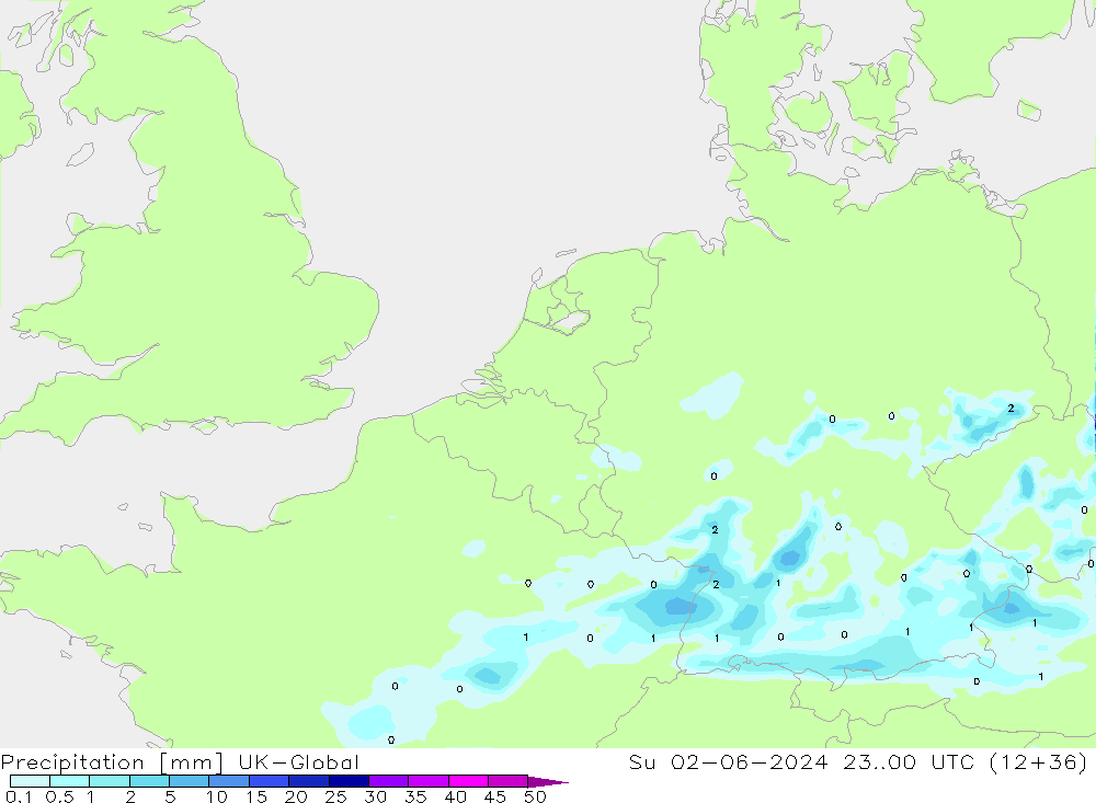 Précipitation UK-Global dim 02.06.2024 00 UTC