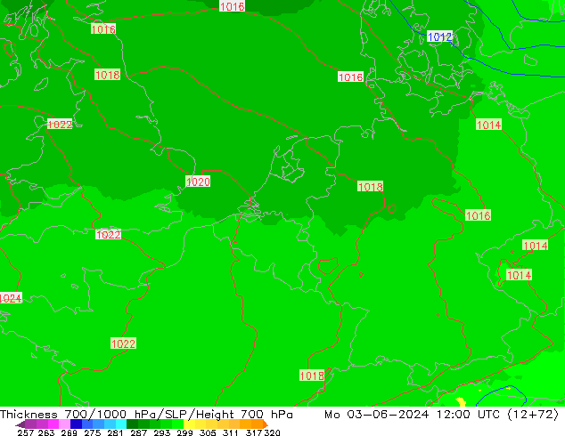 Thck 700-1000 hPa UK-Global  03.06.2024 12 UTC