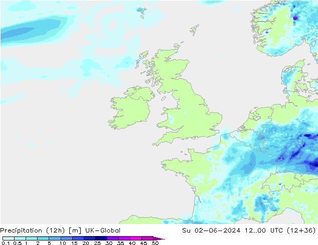 осадки (12h) UK-Global Вс 02.06.2024 00 UTC