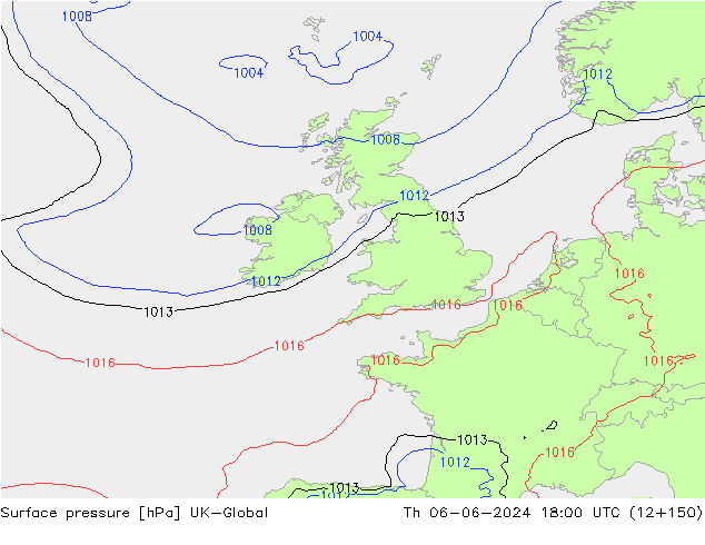 Luchtdruk (Grond) UK-Global do 06.06.2024 18 UTC